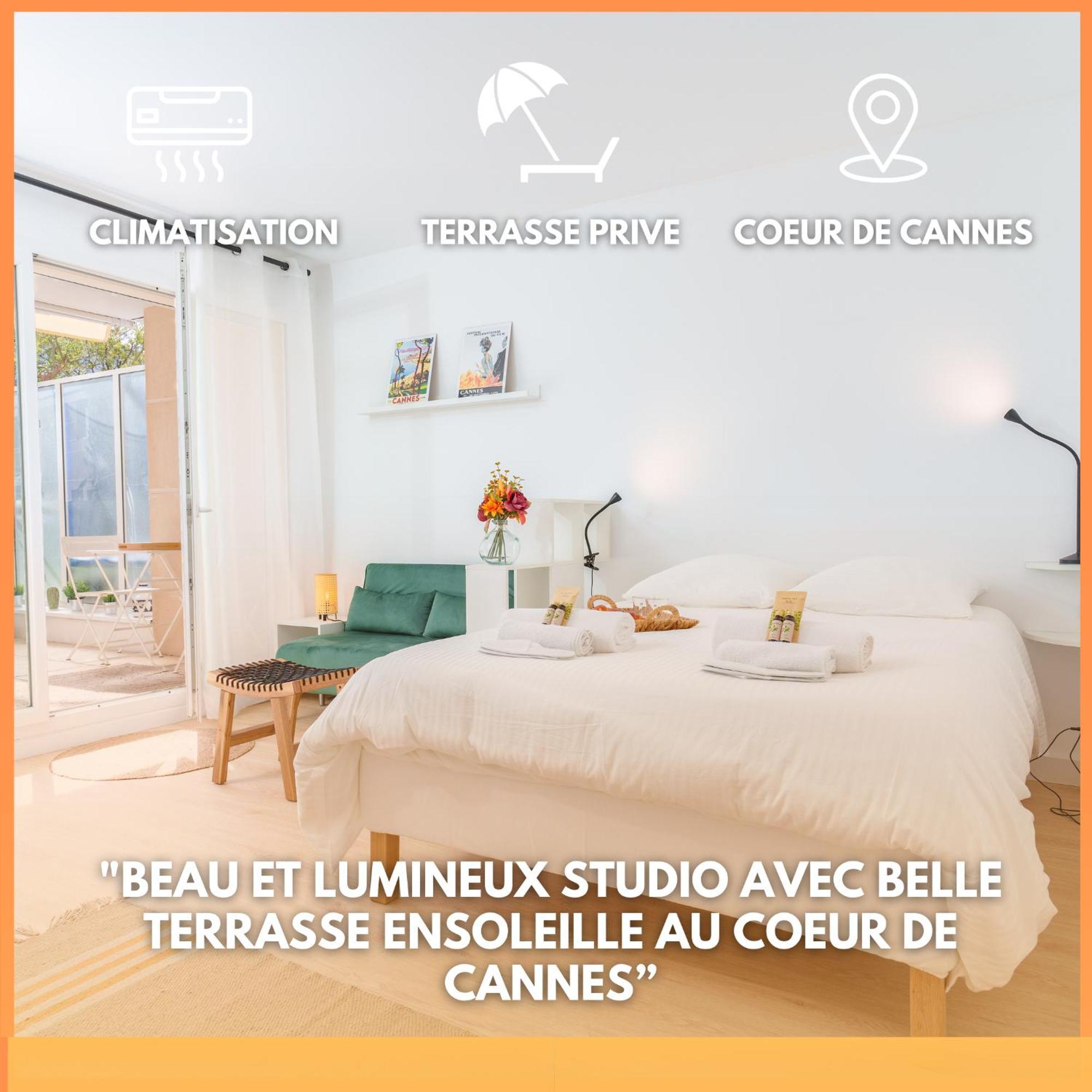 Le Bristol By Apirent #Climatisation #Terrasse #Central Cannes Esterno foto